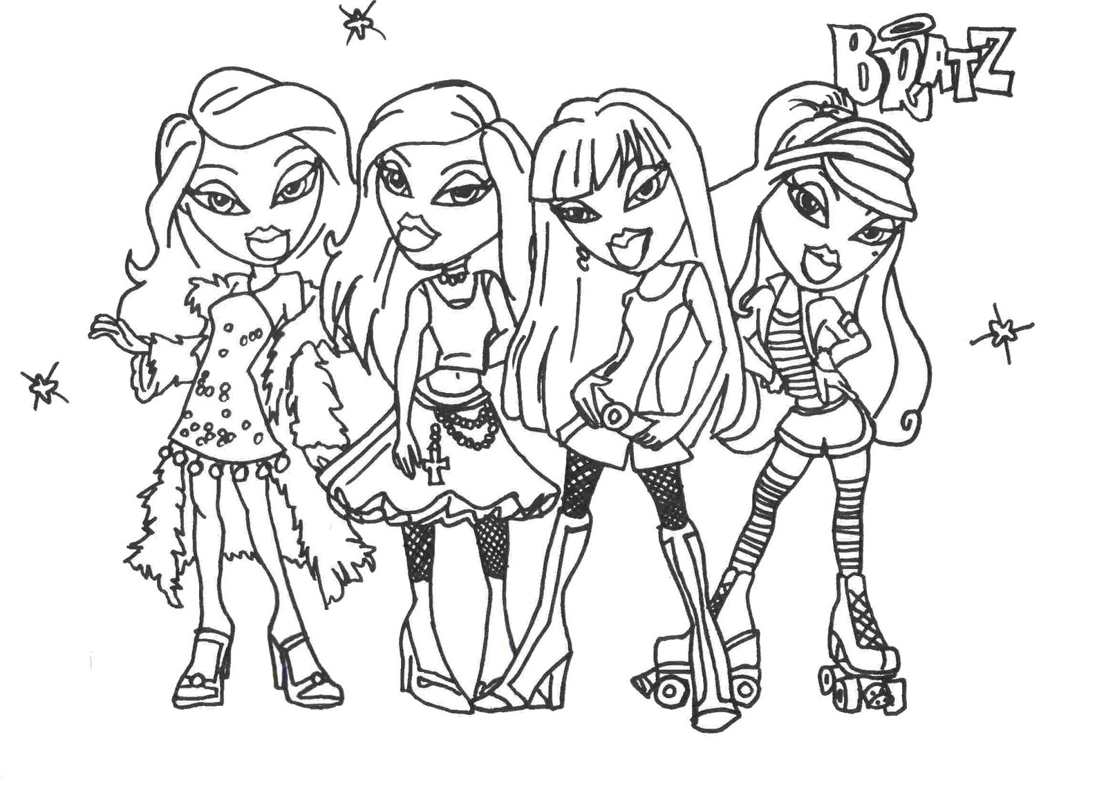 Bratz Dolls Coloring Pages At GetColorings Free Printable 