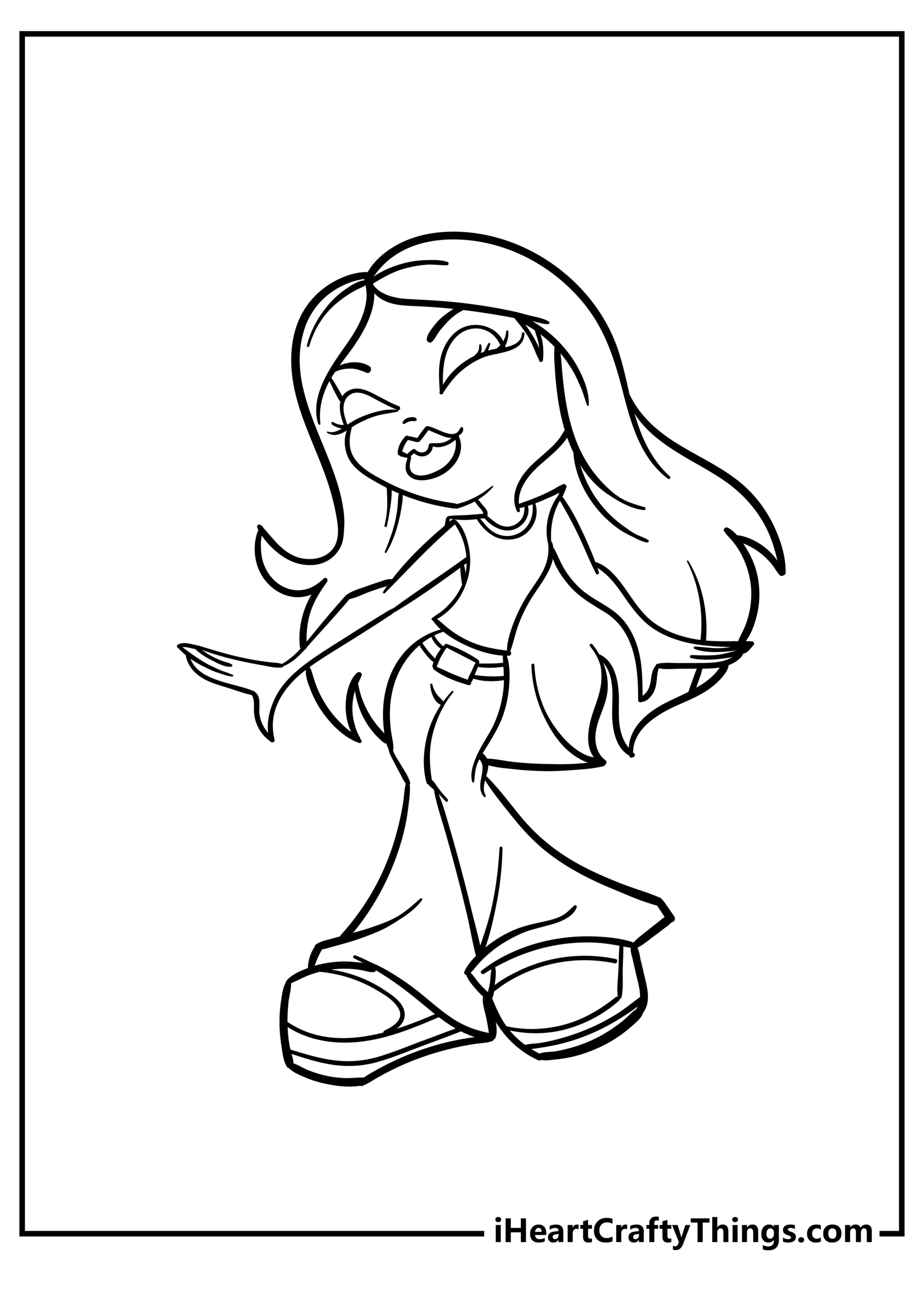 Bratz Dolls Colouring Pages Jenny Printable