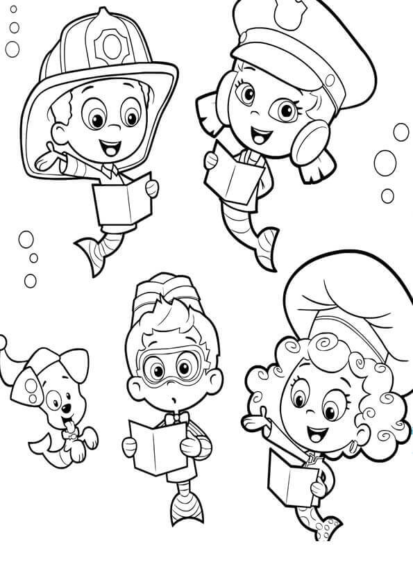 Bubble Guppies Deema Coloring Pages