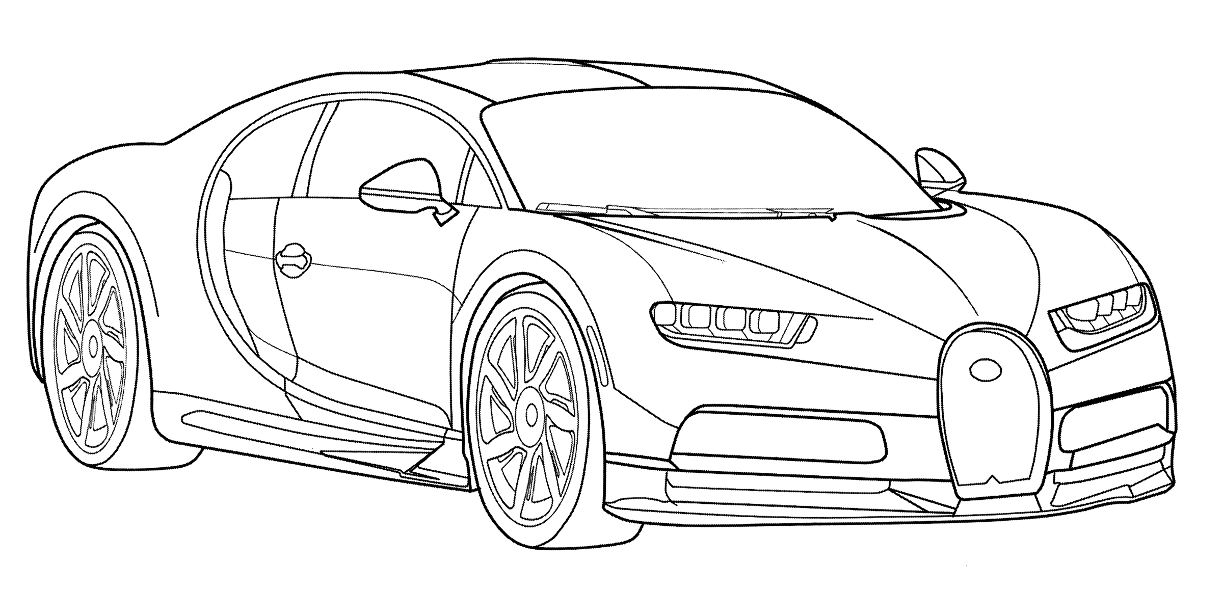 Bugatti Chiron Coloring Page Free And Printable Bugatti Chiron Coloring Page Free And Printable