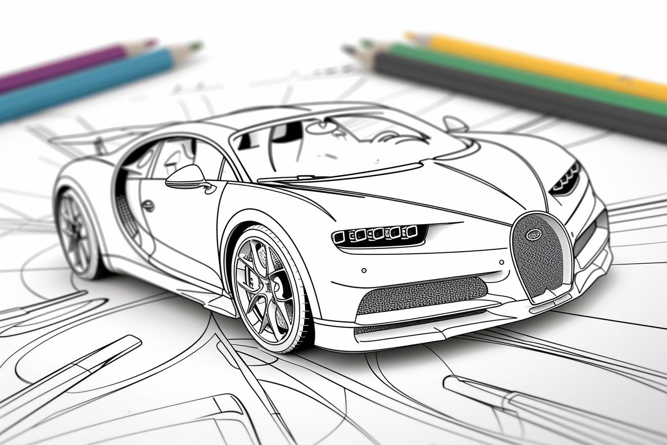 Bugatti Coloring Pages Color Your Dream Car MrColoring Com