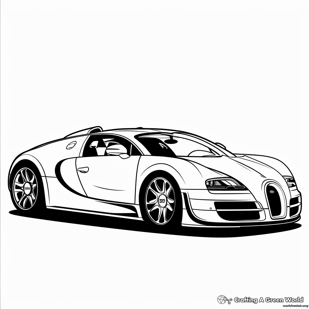 bugatti coloring page