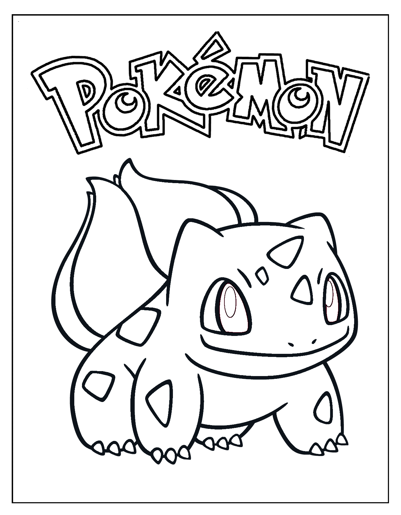 Bulbasaur Coloring Page At GetColorings Free Printable Colorings 