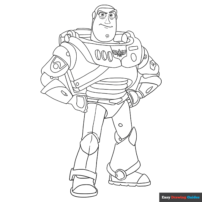 Buzz Lightyear From Toy Story Coloring Page Easy Drawing Guides Buzz Lightyear From Toy Story Coloring Page Easy Drawing Guides