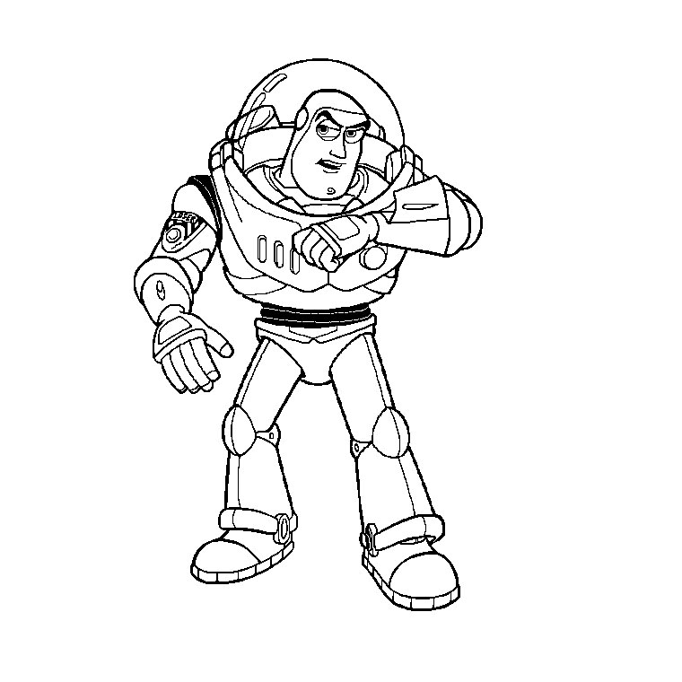 Buzz Lightyear Is Calling Toy Story Coloring Pages