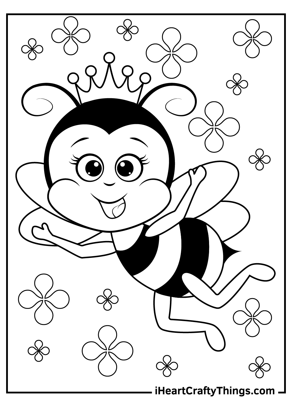 Buzzing Fun Coloring Pages For Bees Buzzing Fun Coloring Pages For Bees