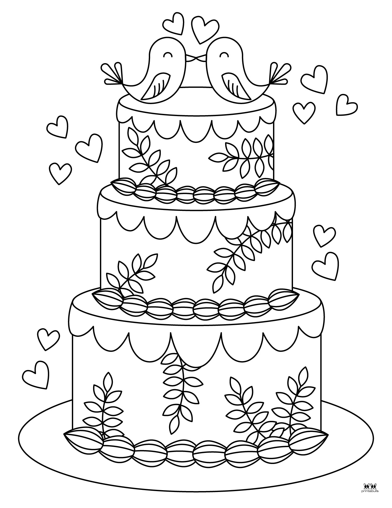 Cake Coloring Pages 25 FREE Pages Printabulls Cake Coloring Pages 25 FREE Pages Printabulls