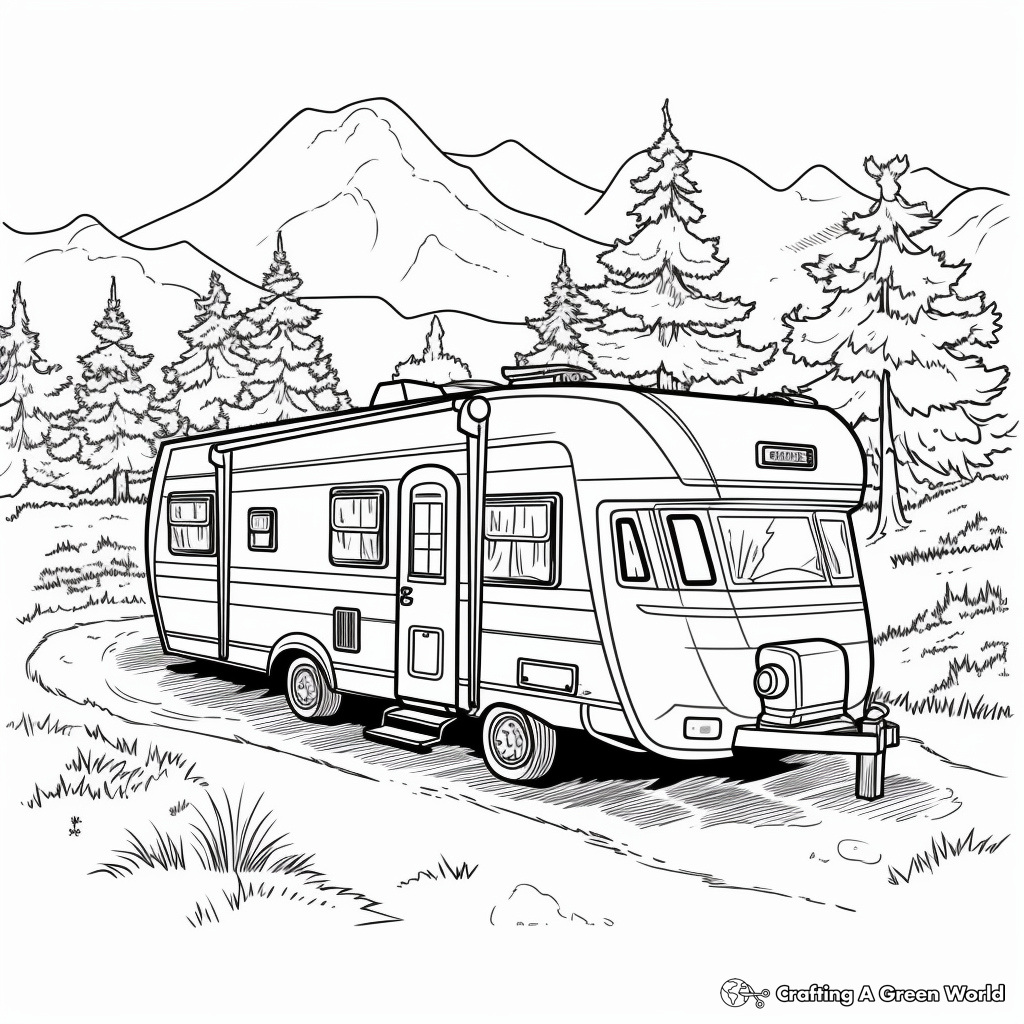 camper coloring pages camper coloring pages