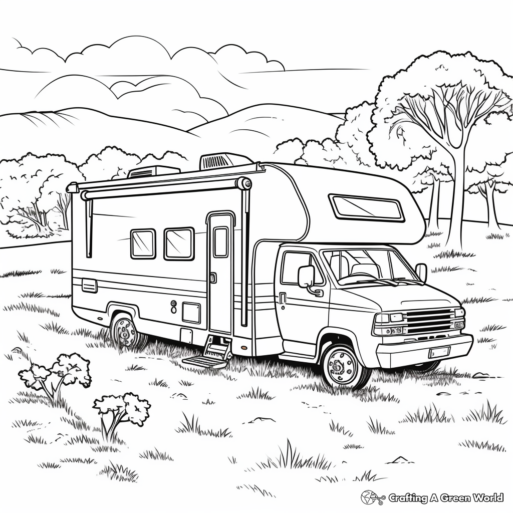 Camper Rv Coloring Pages Free Printable Camper Rv Coloring Pages Free Printable
