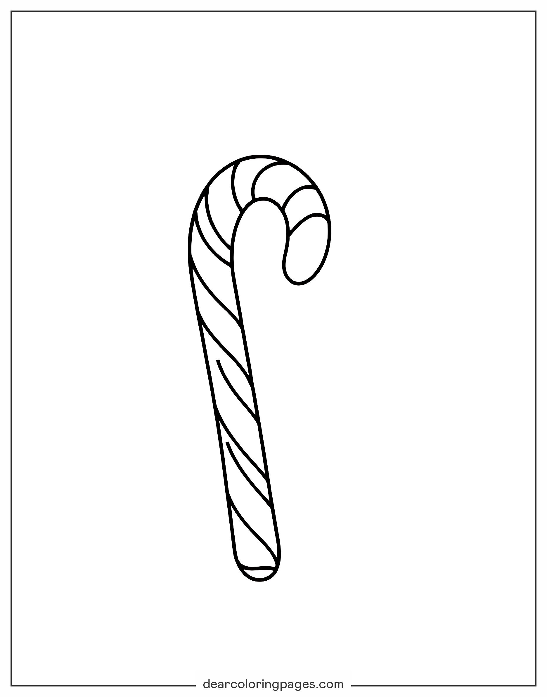 candy cane coloring pages