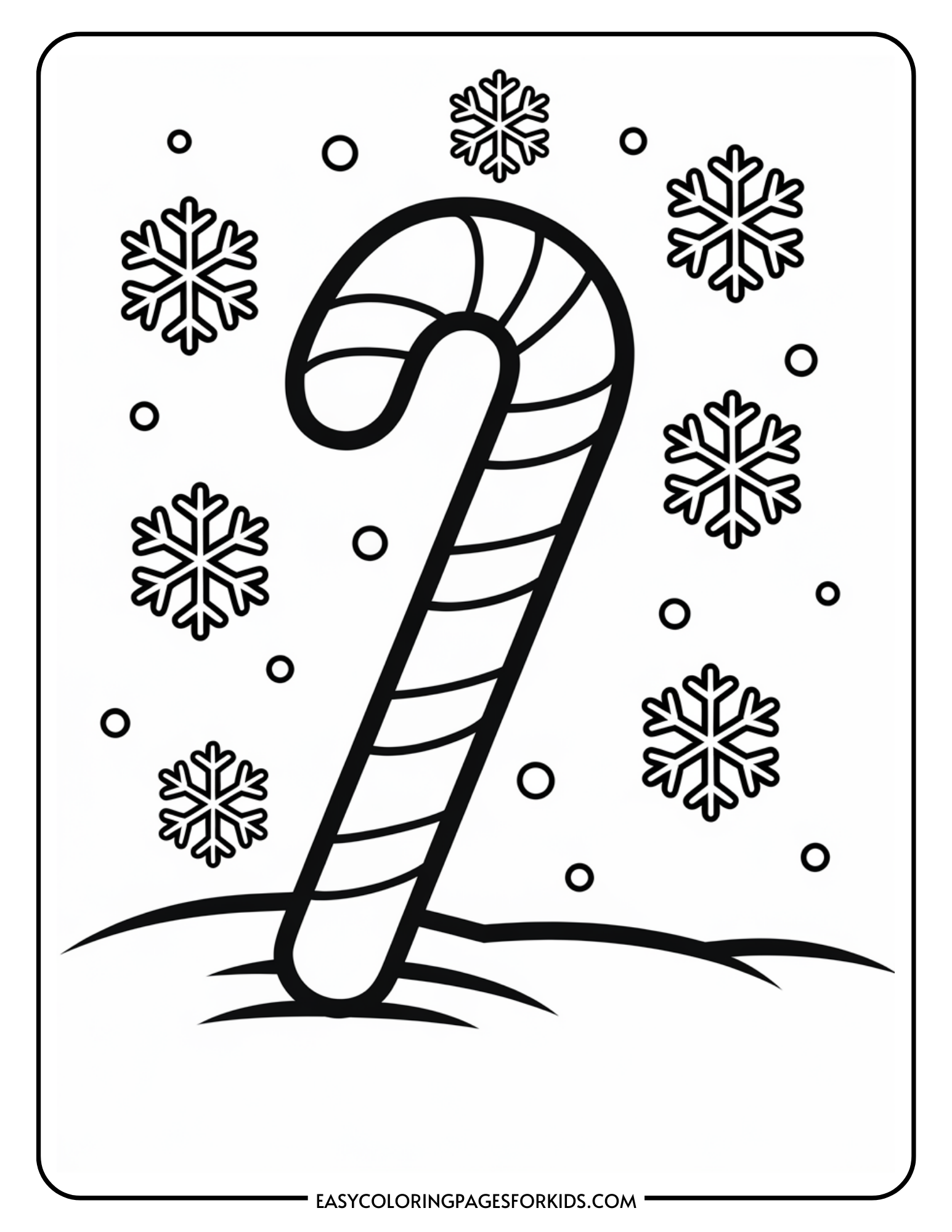 Candy Cane Coloring Pages 7 Free Printable Pages Easy Coloring 