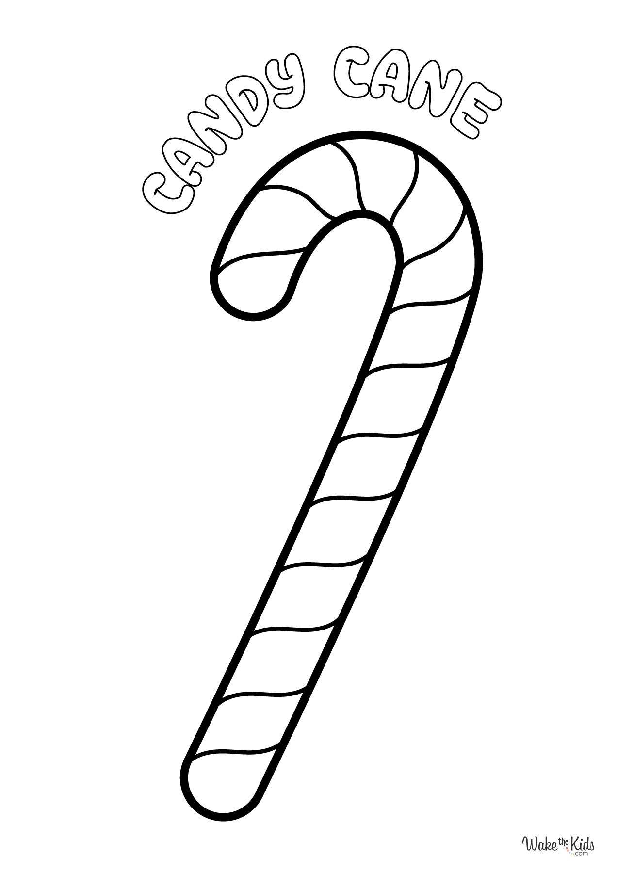 Candy Cane Coloring Pages Free Printable PDFs WakeTheKids