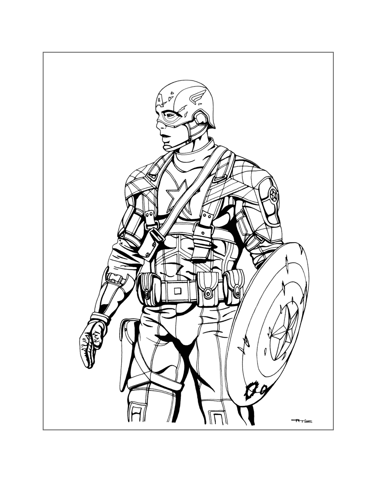 Captain America Coloring Pages Printable Coloring Pages FREE