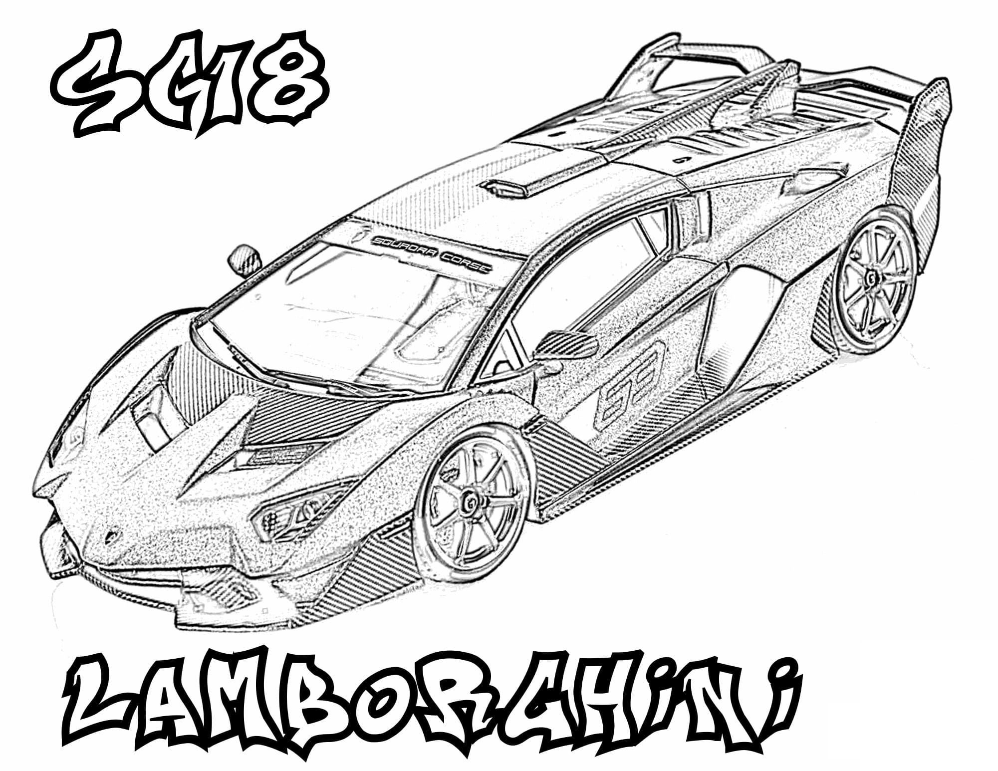 Car Coloring Pages Lamborghini Car Coloring Pages Lamborghini