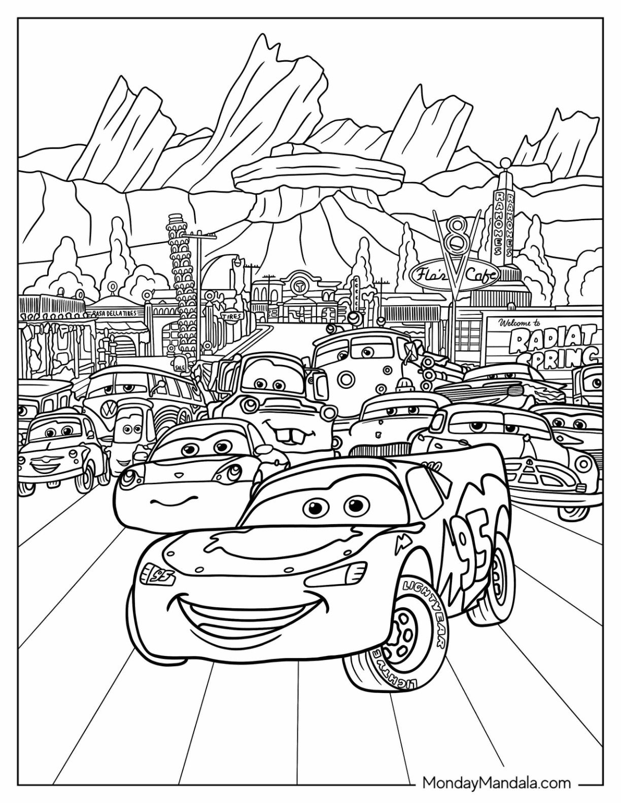 Cars Movie Coloring Pages Unleash Your Inner Artist With Lightning Cars Movie Coloring Pages Unleash Your Inner Artist With Lightning