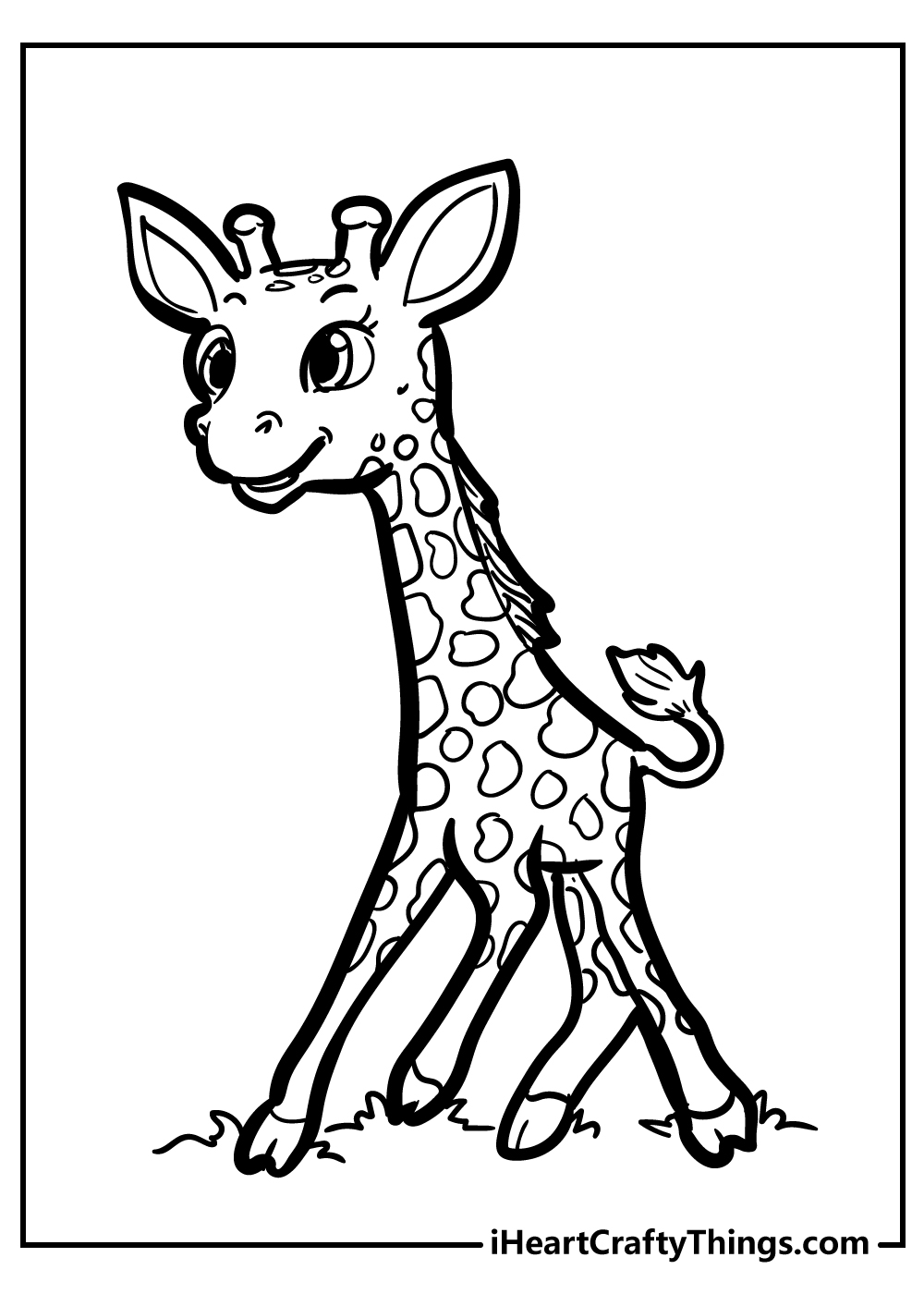 Cartoon Giraffe Coloring Pages Cartoon Giraffe Coloring Pages