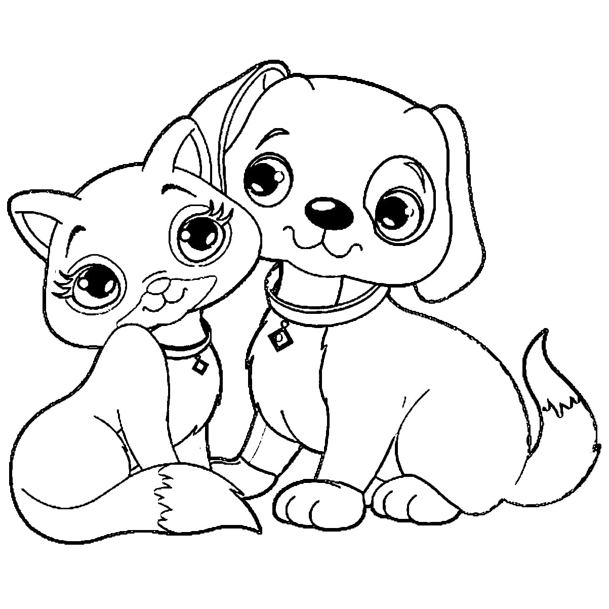 Cat And Dog Coloring Pages Printable Coloring Pages Cat And Dog Coloring Pages Printable Coloring Pages