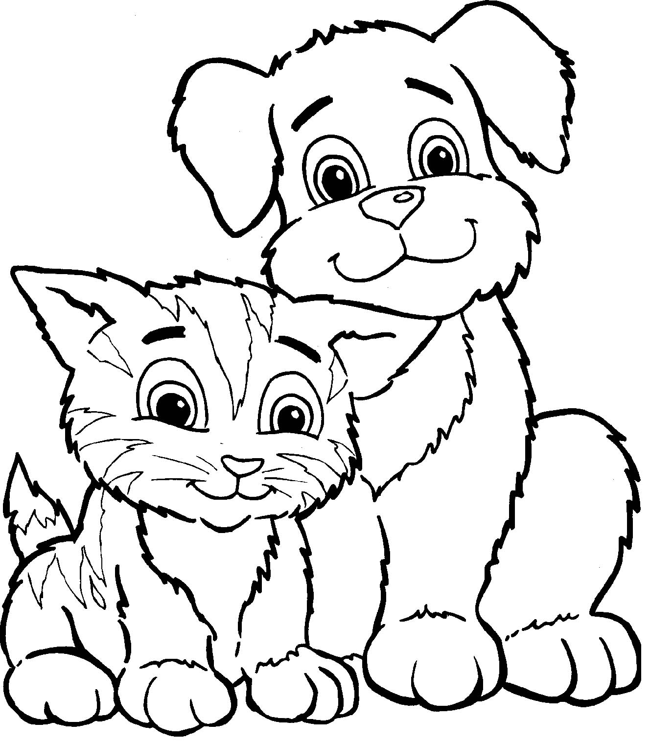 Cat And Dog Coloring Pages To Download And Print For Free Cat And Dog Coloring Pages To Download And Print For Free