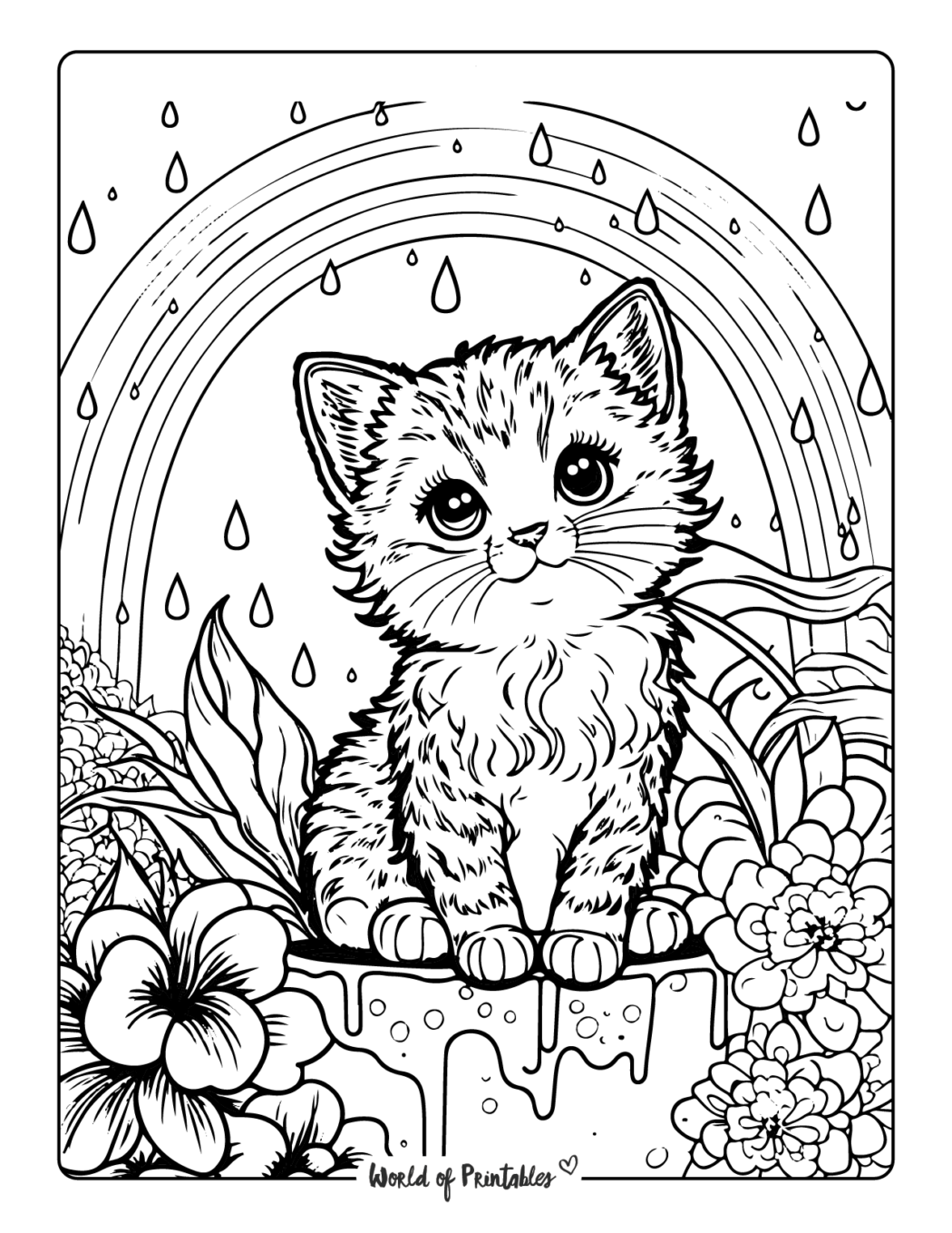 coloring page cat coloring page cat