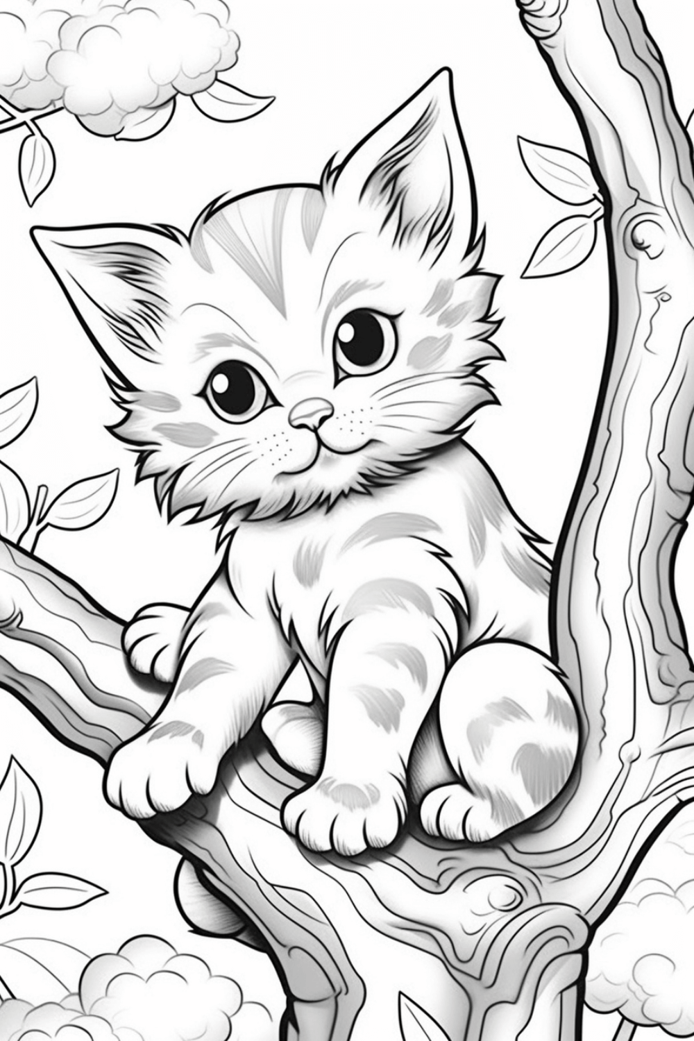 Cat Coloring Pages Hue Therapy