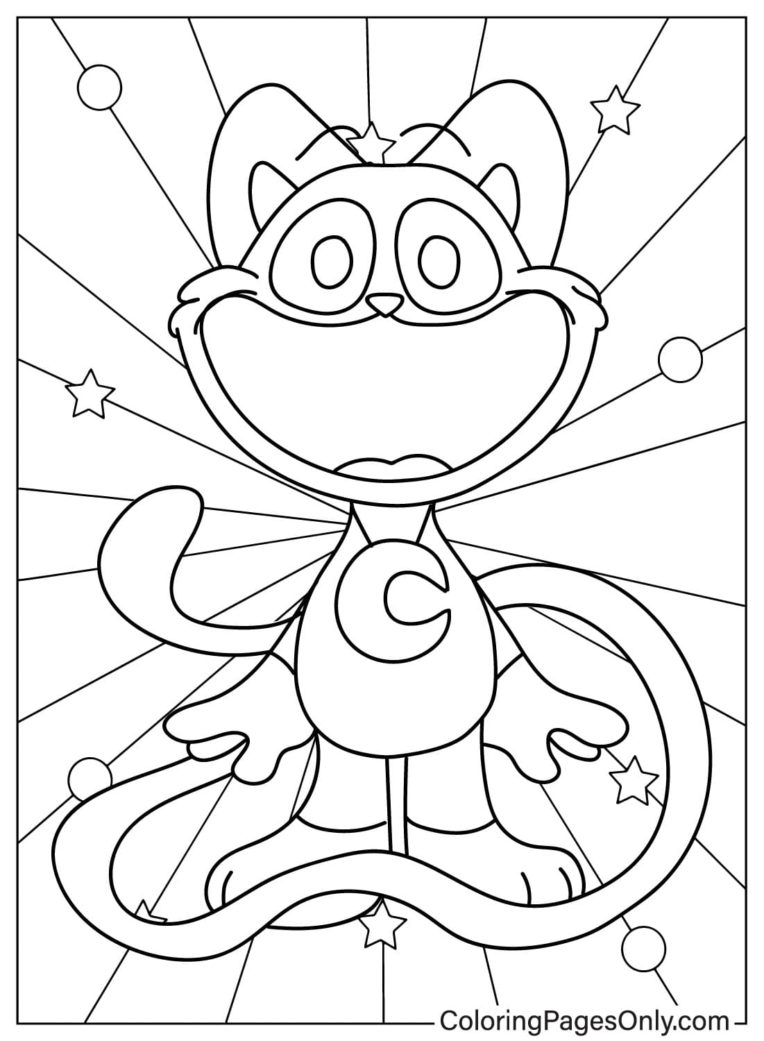 CatNap Coloring Page Free Printable Coloring Pages