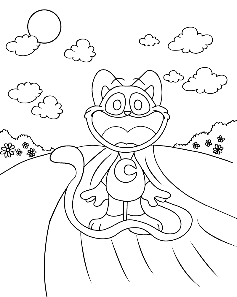 CatNap Coloring Page CatNap Coloring Page