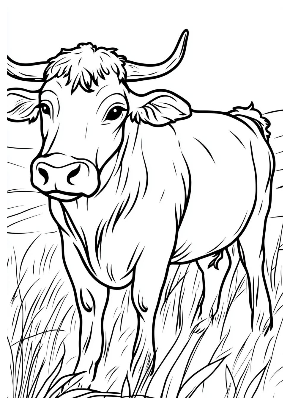 Cattle Coloring Pages Fun Educational And Creative CrayonAZ Com