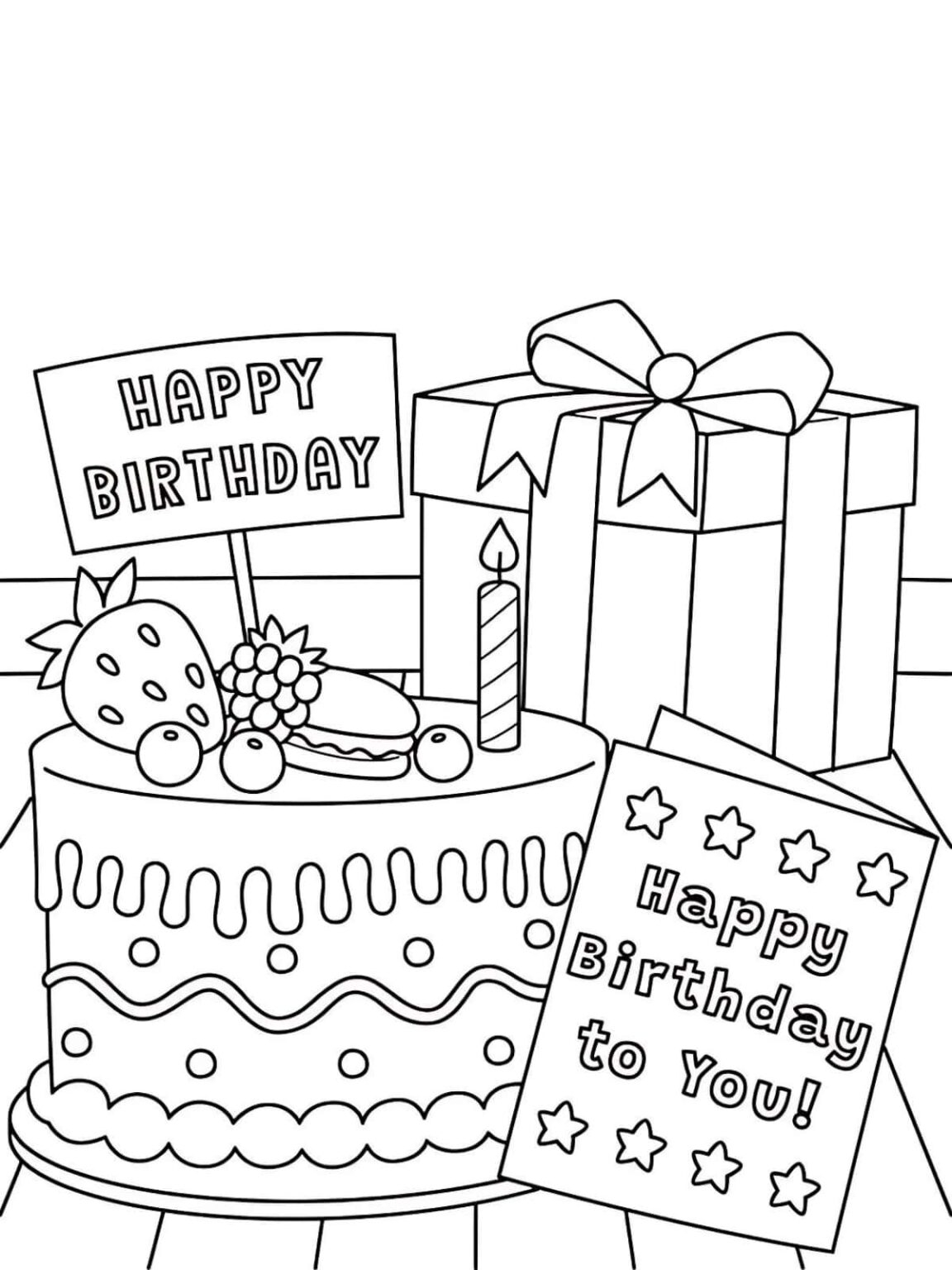Celebrate Happy Birthday With These 40 Free Coloring Pages Celebrate Happy Birthday With These 40 Free Coloring Pages