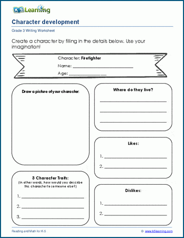 character development worksheet