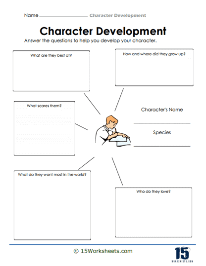 Character Development Worksheets Worksheets Library