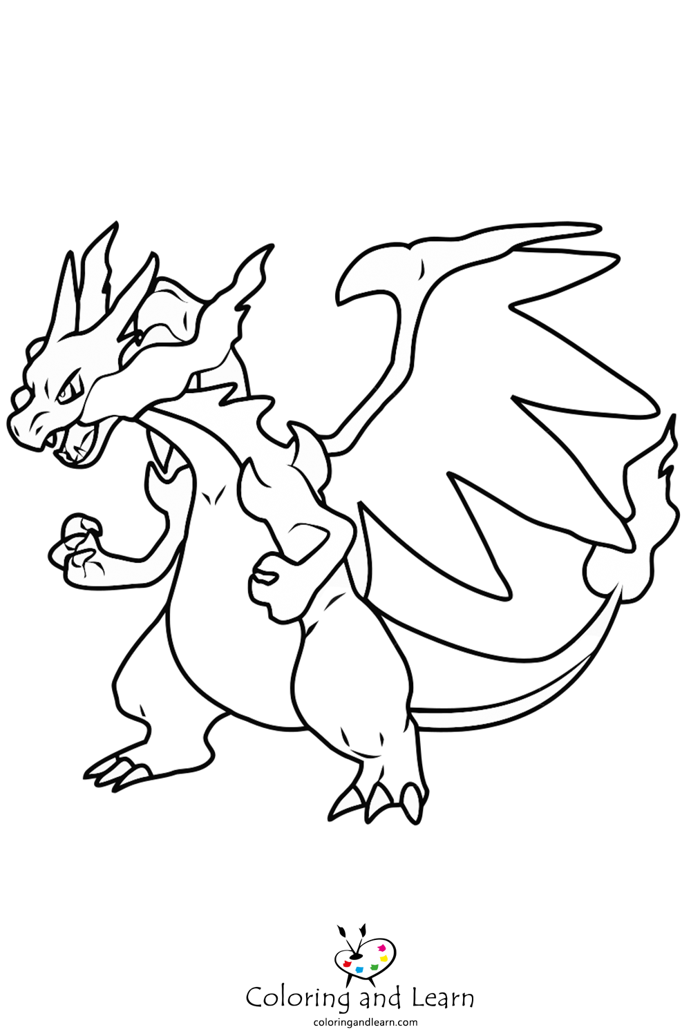 Charizard Coloring Pages FREE 2026 Coloring And Learn Charizard Coloring Pages FREE 2026 Coloring And Learn