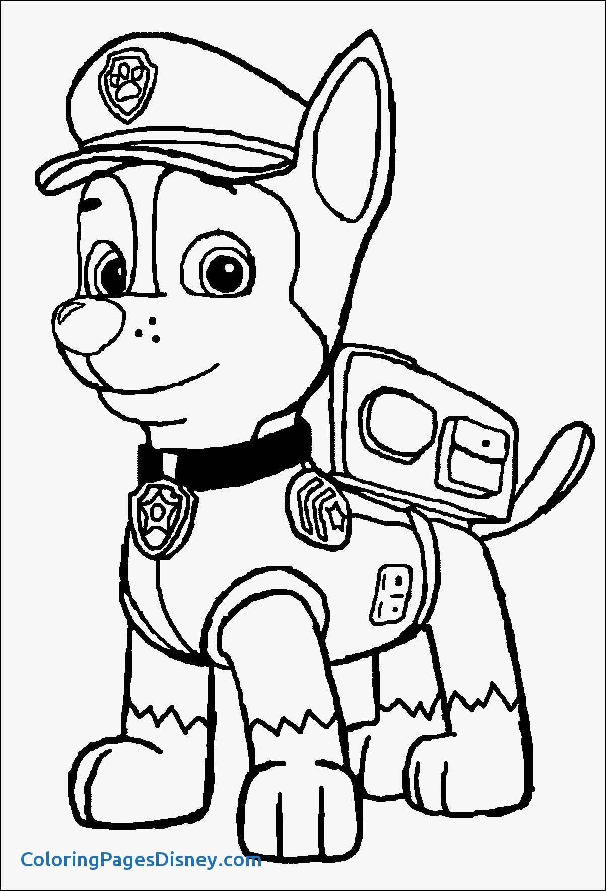 Chase Paw Patrol Coloring Pages At GetColorings Free Printable 