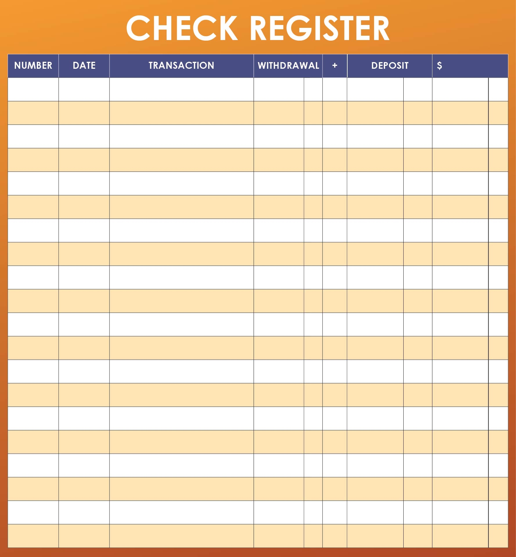 Check Registers For Checkbooks 10 Free PDF Printables Printablee