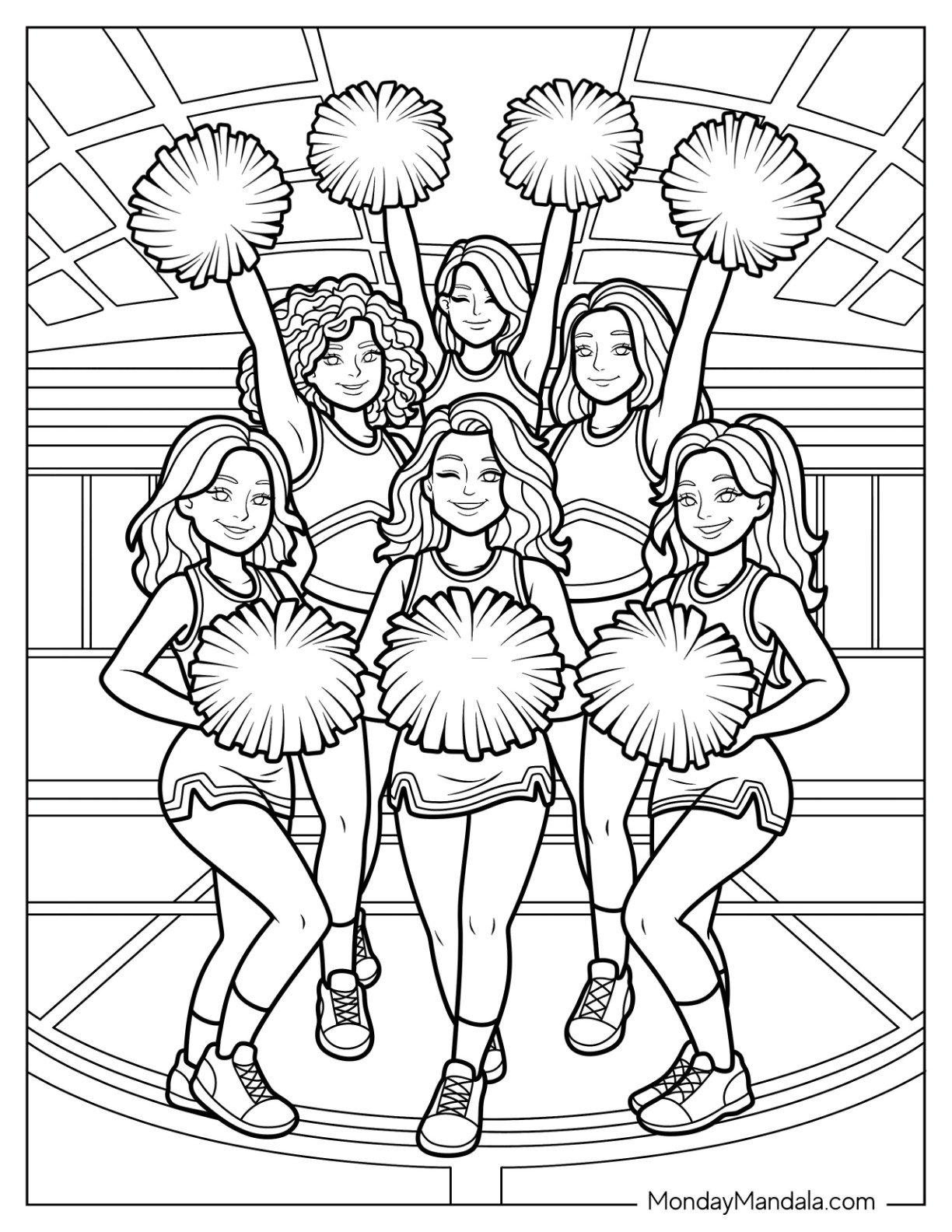Cheer Coloring Pages 25 Cheerleading Coloring Pages Free Printable 