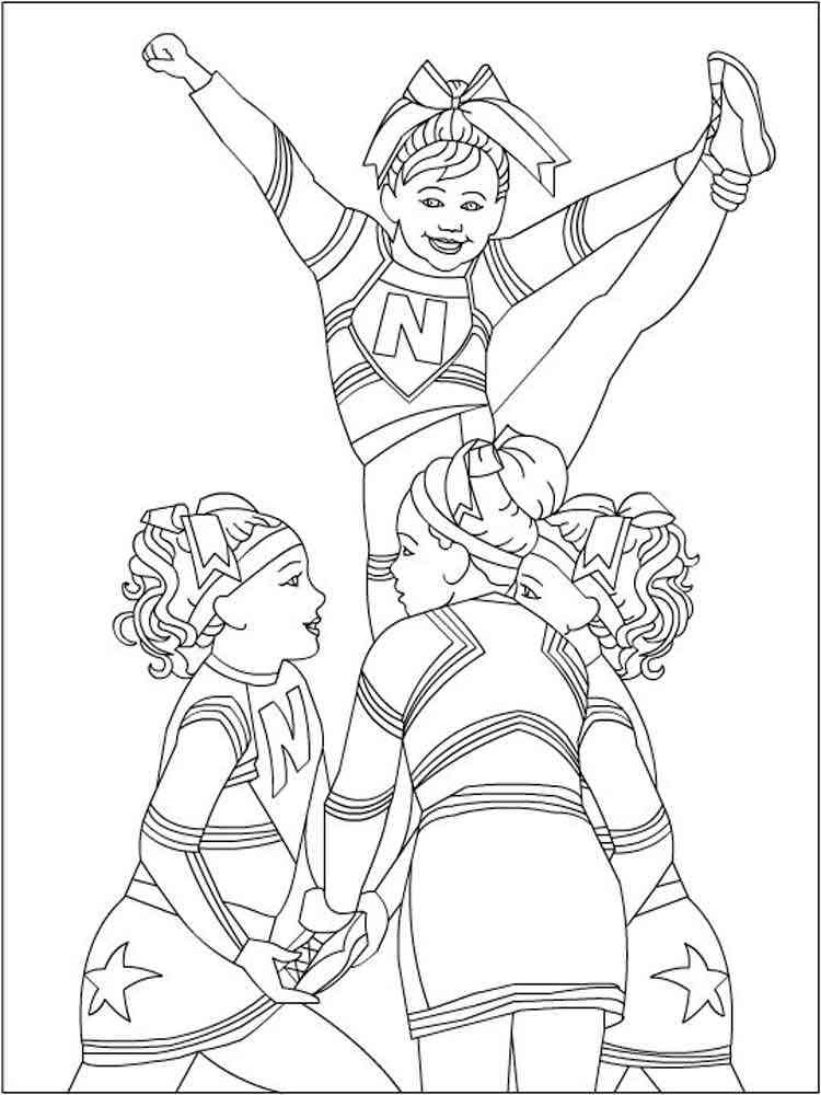 Cheerleader Coloring Pages Cheerleader Coloring Pages