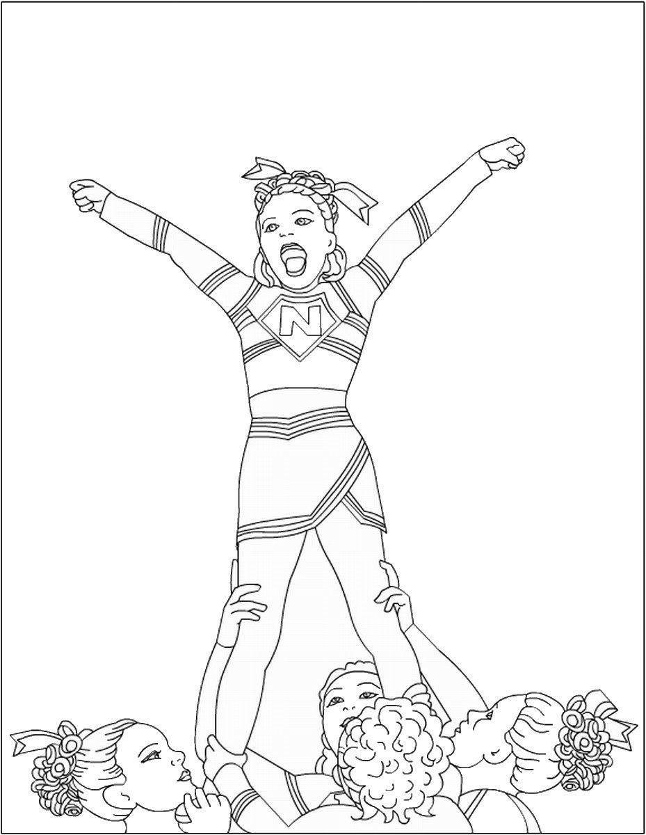 Cheerleading Coloring Pages