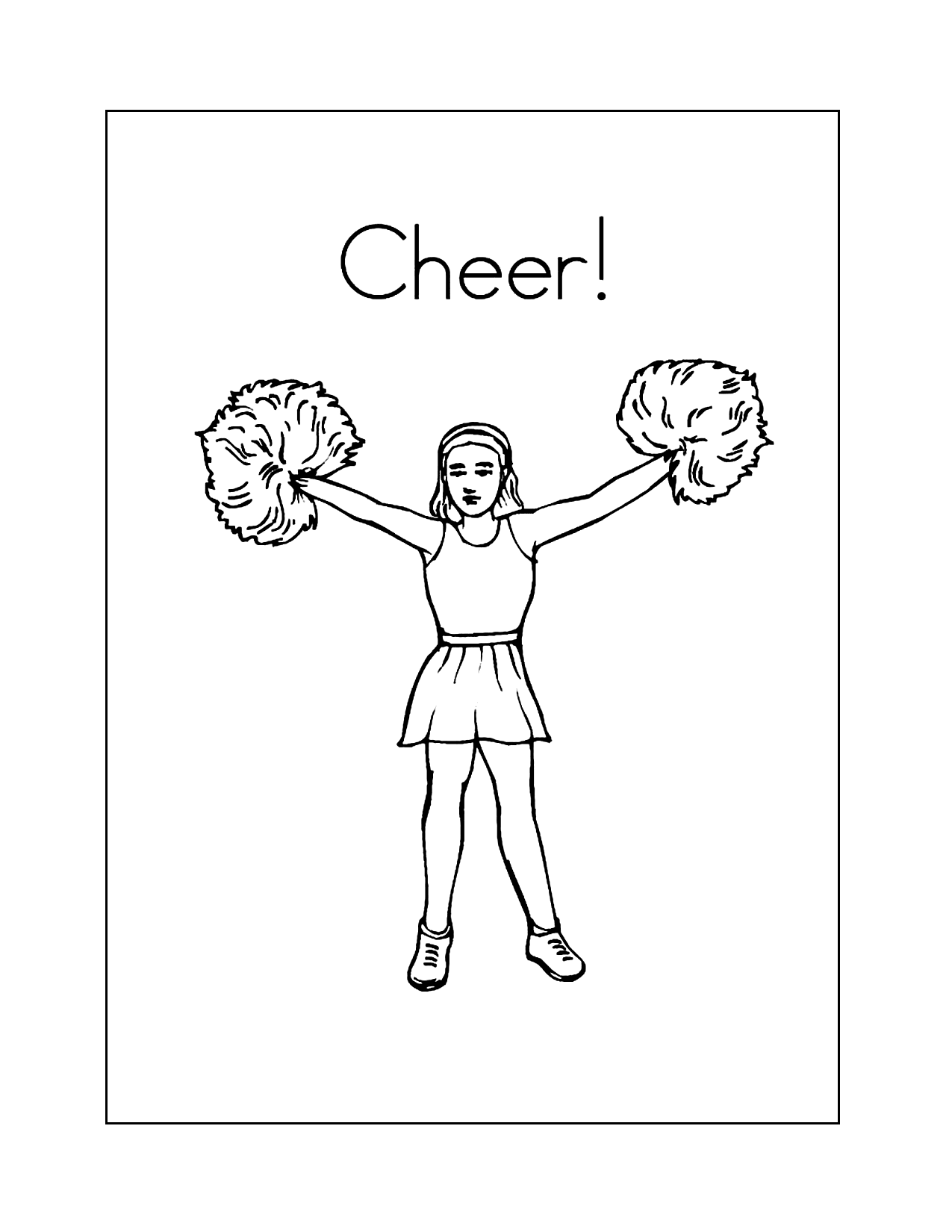 Cheerleading Coloring Pages Printable Coloring Pages FREE
