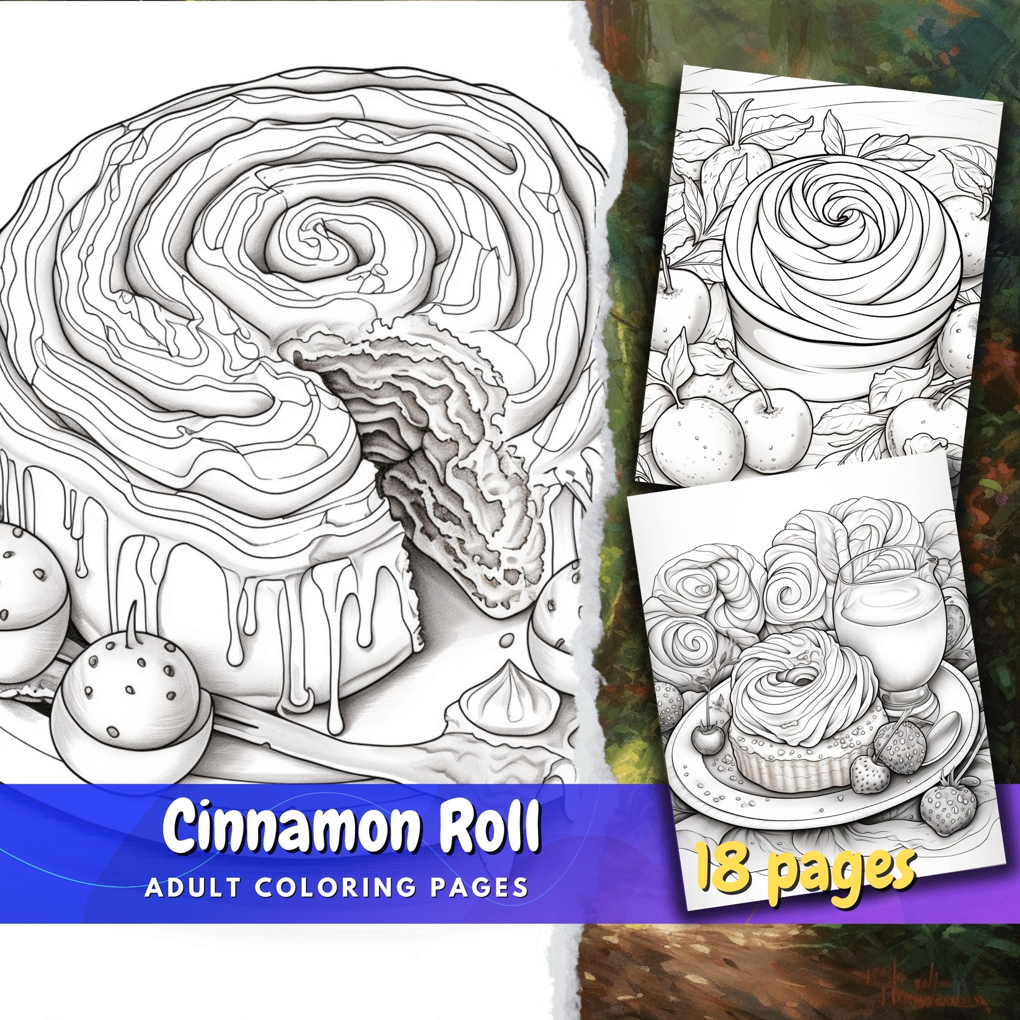 Cinnamon Roll Coloring Page Cinnamoroll Coloring Pages Free PDF