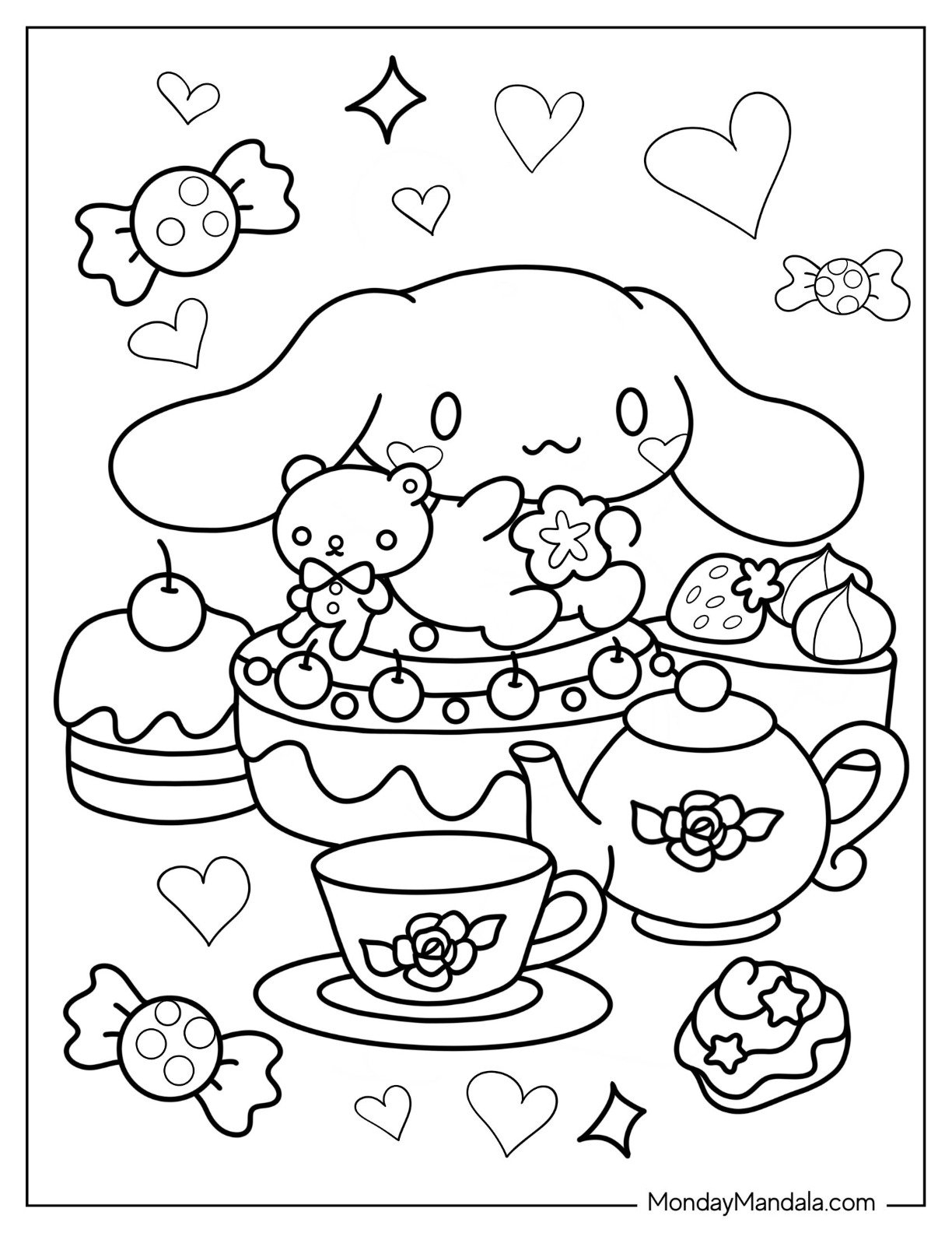 Cinnamoroll Coloring Pages 2025 