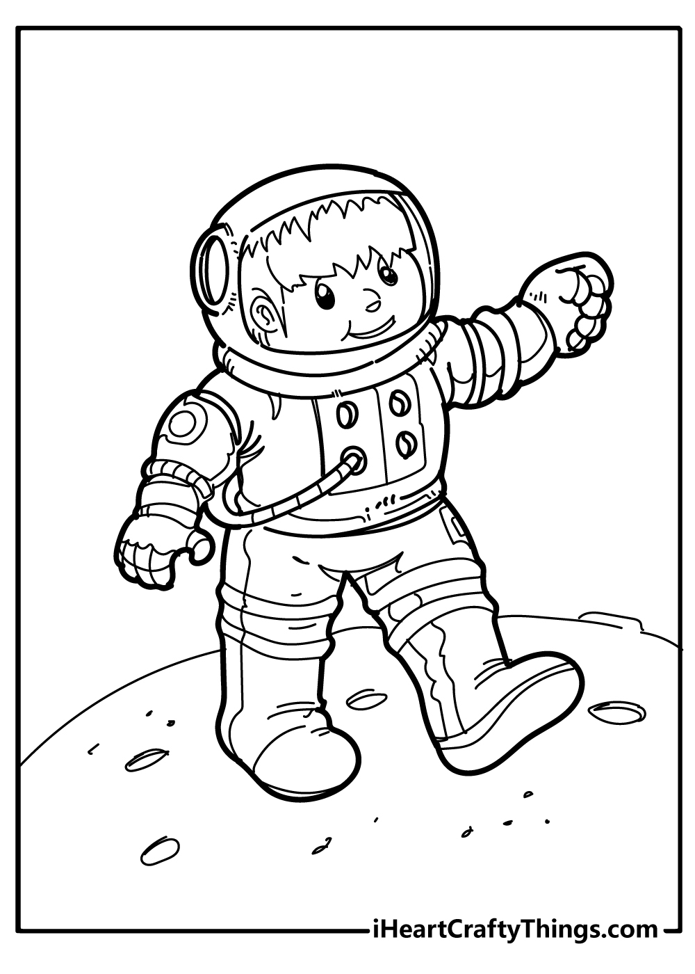 Collection Of Astronaut Coloring Pages Free Printable