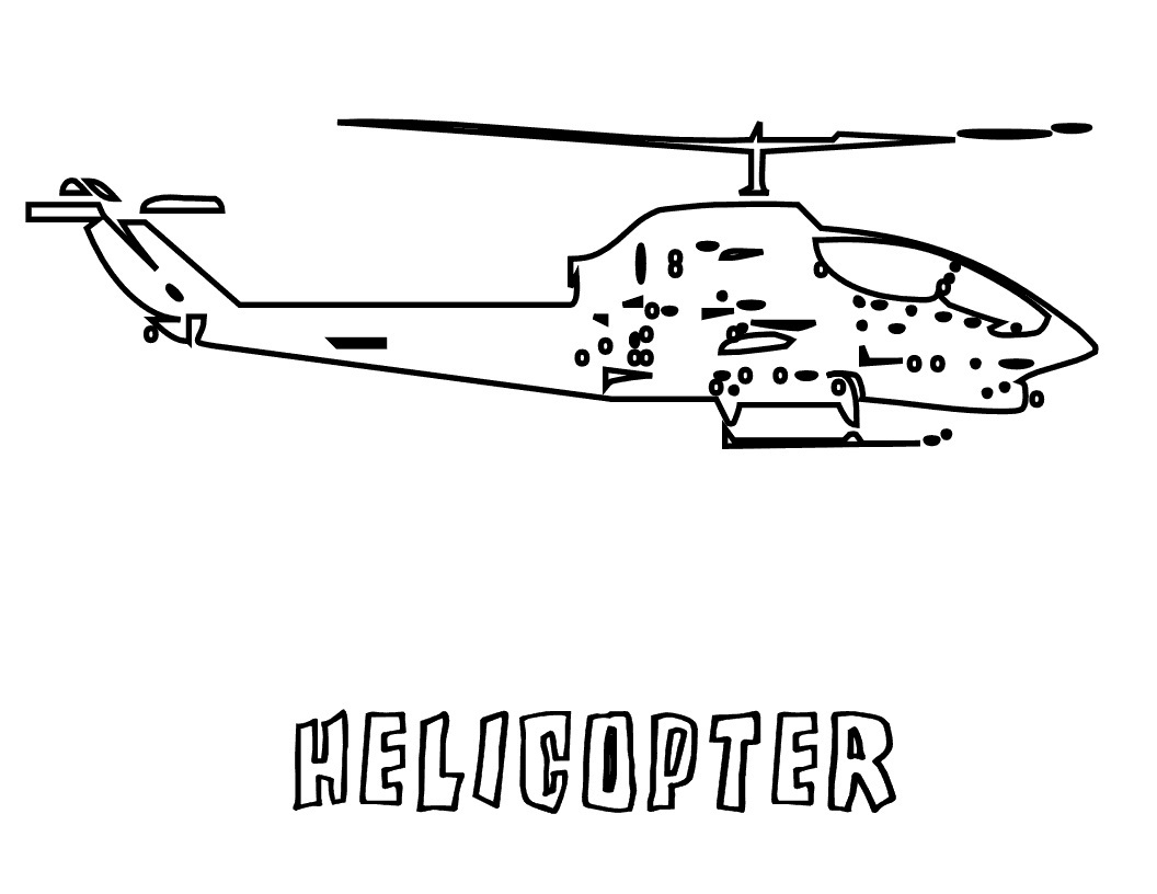 helicopter coloring pages