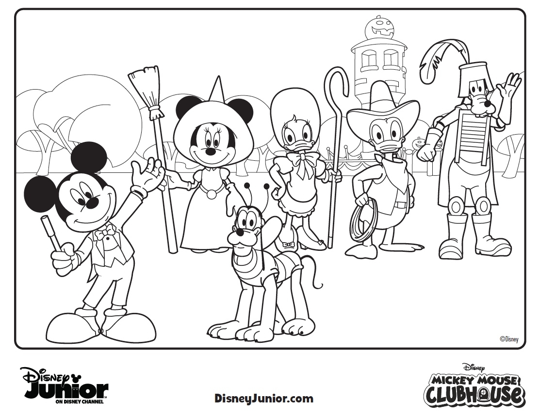 mickey mouse clubhouse coloring pages