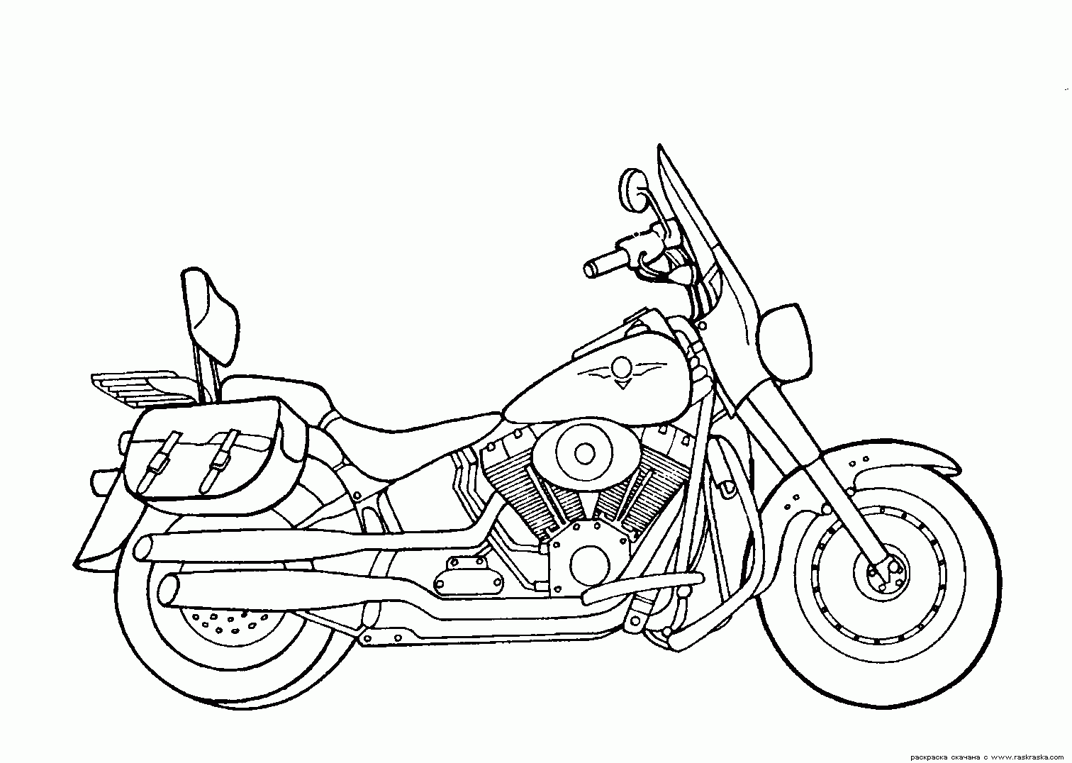 Collection Of Motorcycle Coloring Pages Free Printable