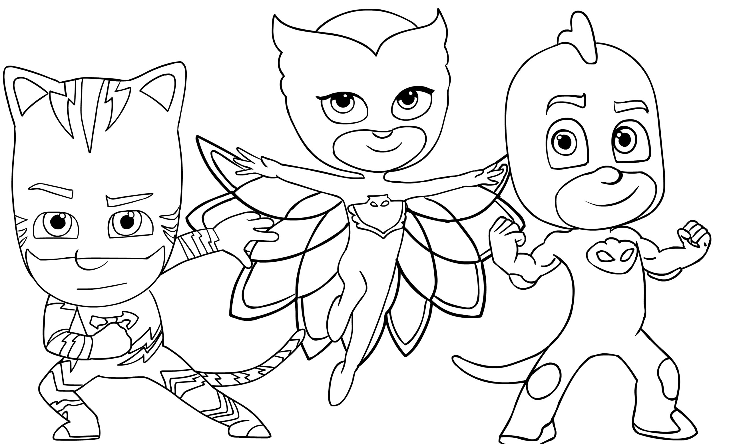 Collection Of Pj Masks Coloring Pages Free Printable Collection Of Pj Masks Coloring Pages Free Printable