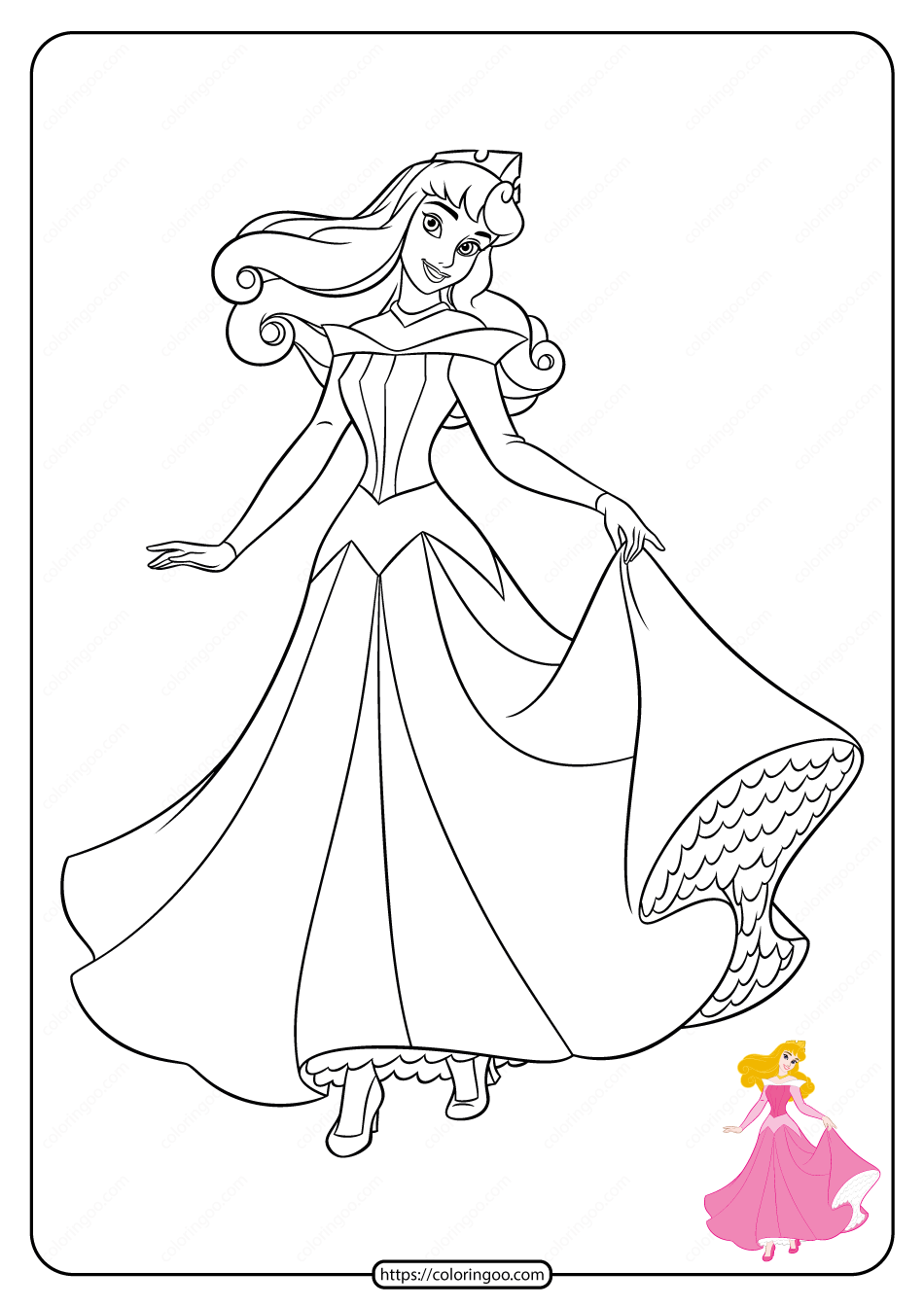princess coloring pages printable