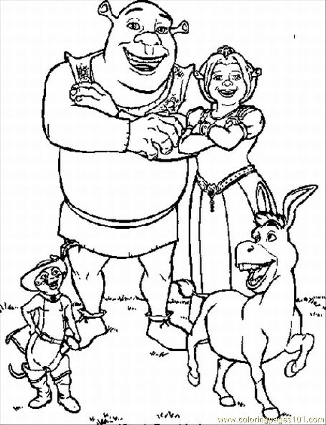 Collection Of Shrek Coloring Pages Free Printable
