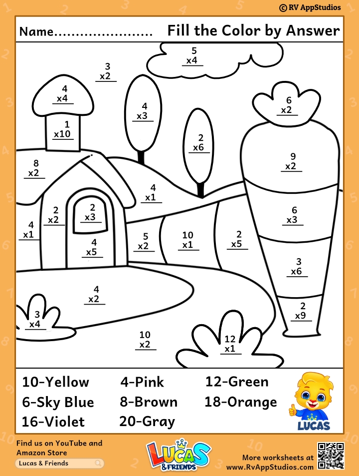 Color By Number Math Worksheets Jenny Printable