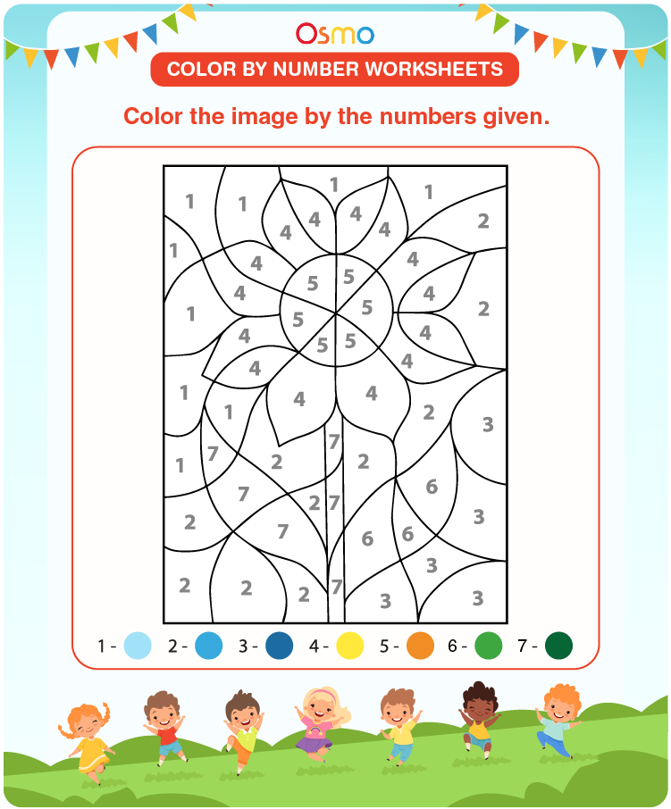 Color By Number Worksheets PDF Printable Coloring Pages For Kids Color By Number Worksheets PDF Printable Coloring Pages For Kids