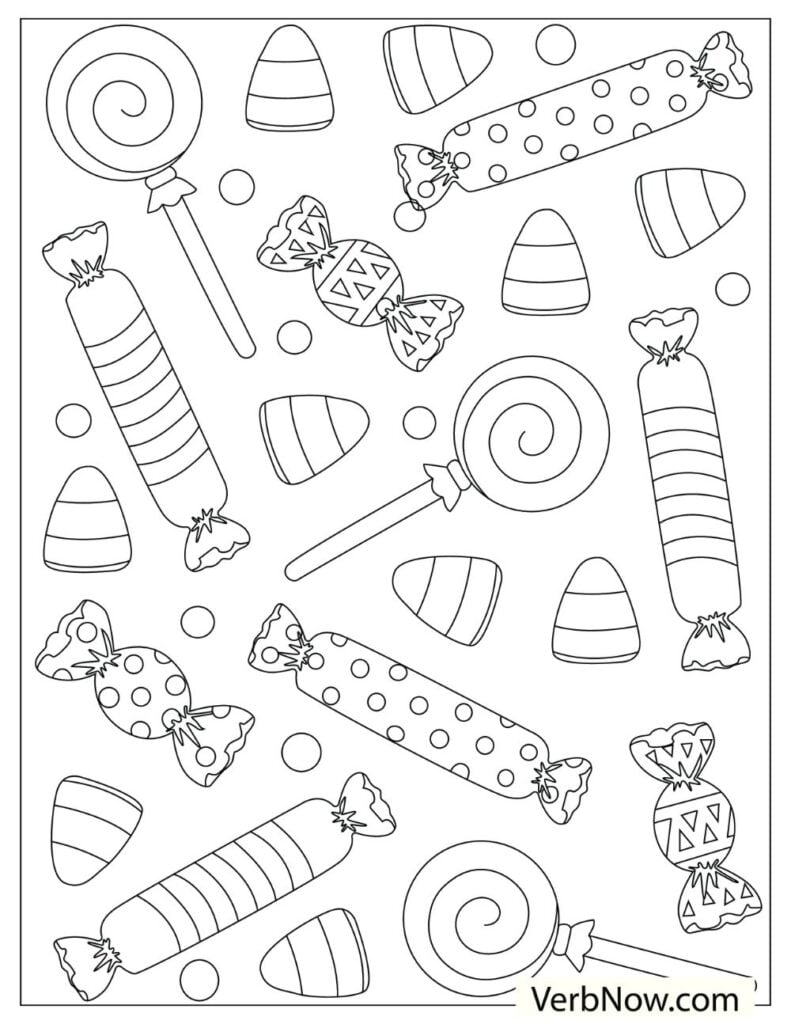 candy coloring pages