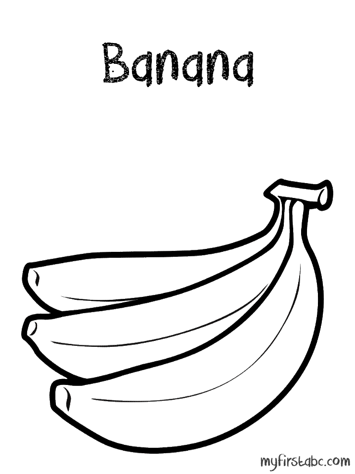 Coloring Pages Banana Coloring Home